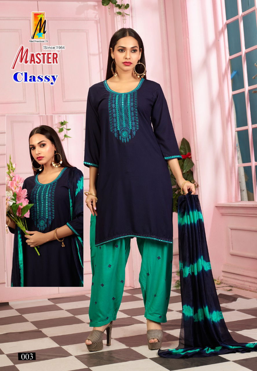 Master Classy Regular Wear Wholesale Printed Readymade Suits
